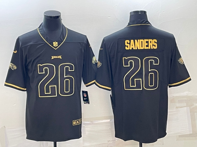Men's Philadelphia Eagles Miles Sanders #26 Black Jersey
